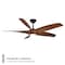 Modern Forms Fans Zephyr Indoor or Outdoor Smart Ceiling Fan 2700-3000-4000-5000K LED in Matte Black/Distressed Koa FR-W2401-62L-MB/DK - alternate 8